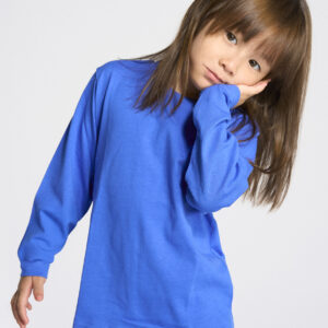 Camiseta lisa Unisex para niños de manga larga